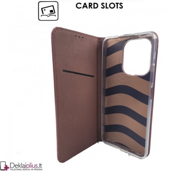 Telone dirbtinos odos dėklas - bordo spalvos (Xiaomi Redmi Note 13 5G/Poco X6 5G) Telone dirbtinos odos dėklas - bordo spalvos (Xiaomi Redmi Note 13 5G/Poco X6 5G)
